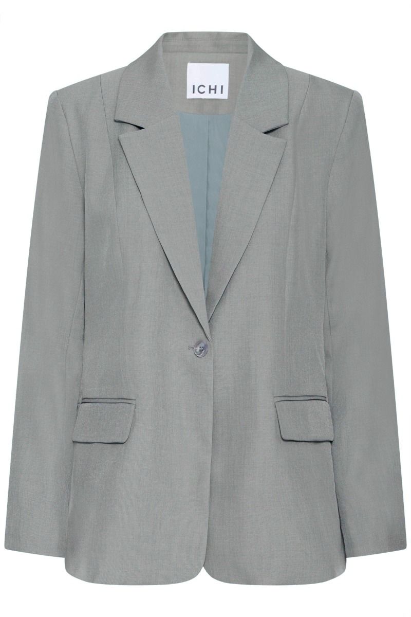 Ichi - Blazer - Fava Long Bl - Grey melange