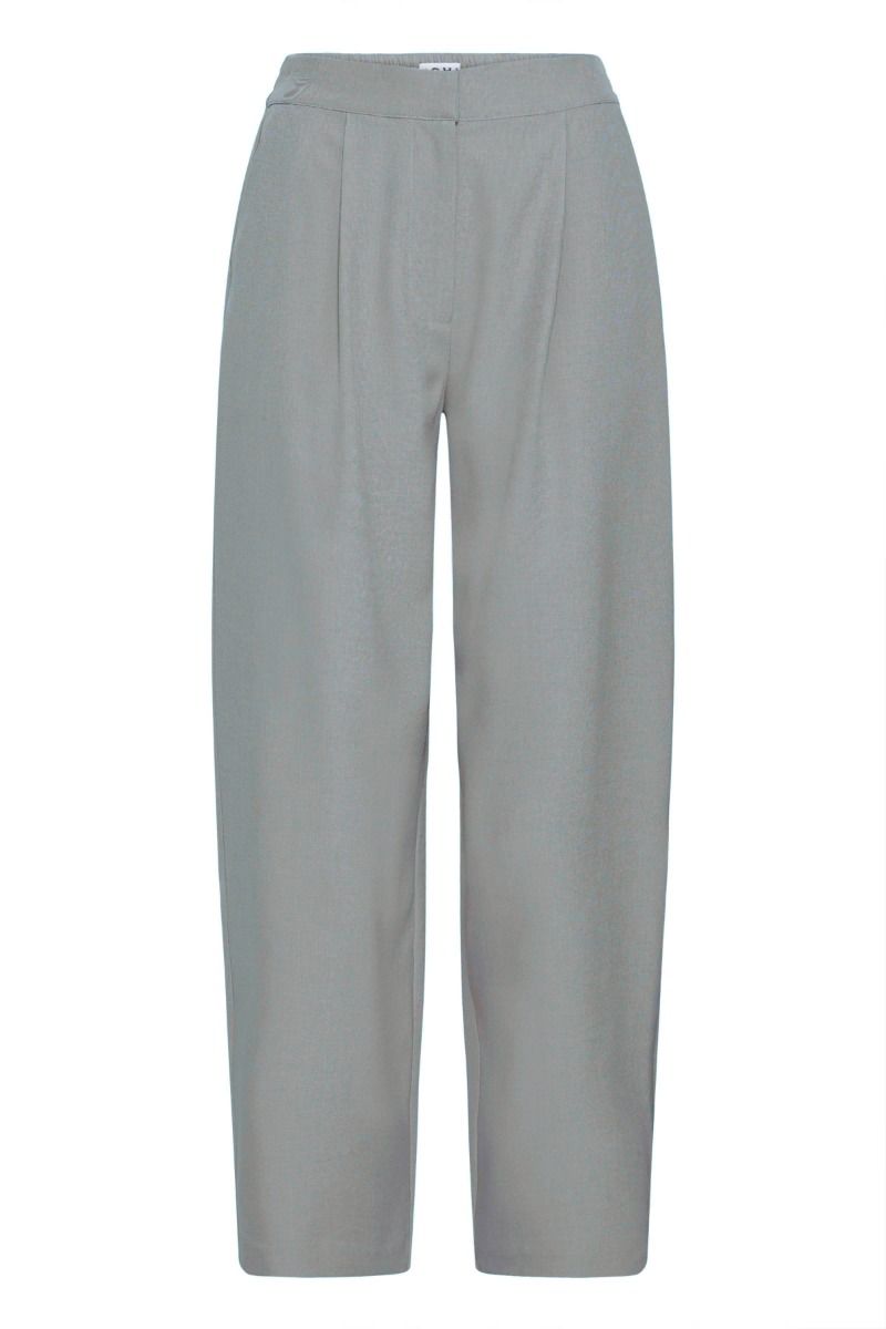 Ichi - Bukser - Fava barrel - Grey melange