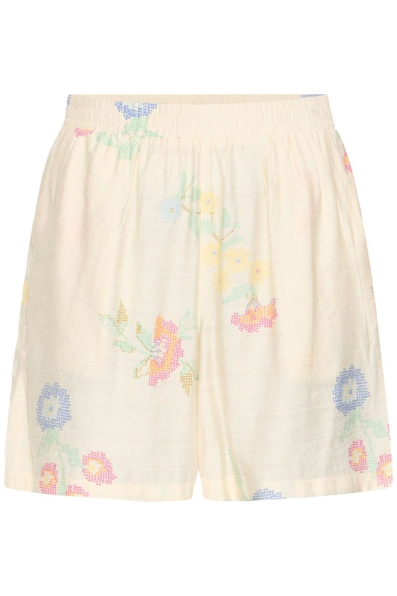 Ichi - Shorts - Ginni SHO - Cross Stitch Flowers (Levering midt maj)
