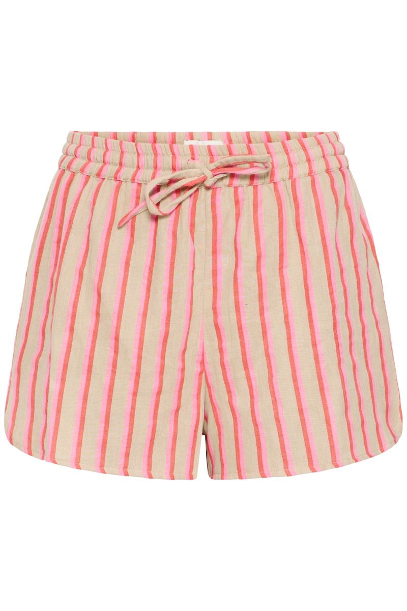 Ichi - Shorts - Foxa Shorts Striped - Azalea Stripe (Levering midt april)