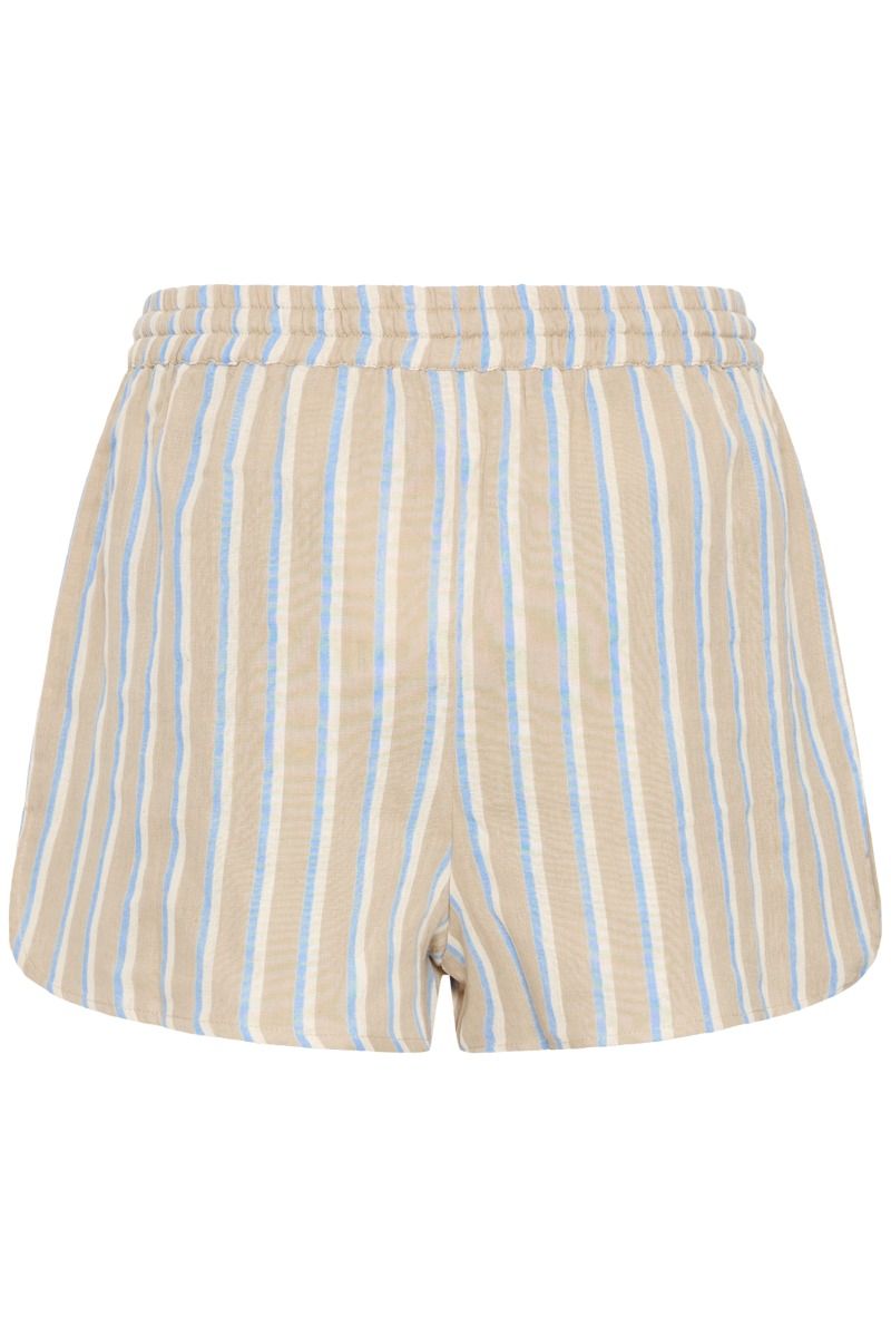 Ichi - Shorts - Foxa Shorts Striped - Placid Blue Stripe (Levering midt april)