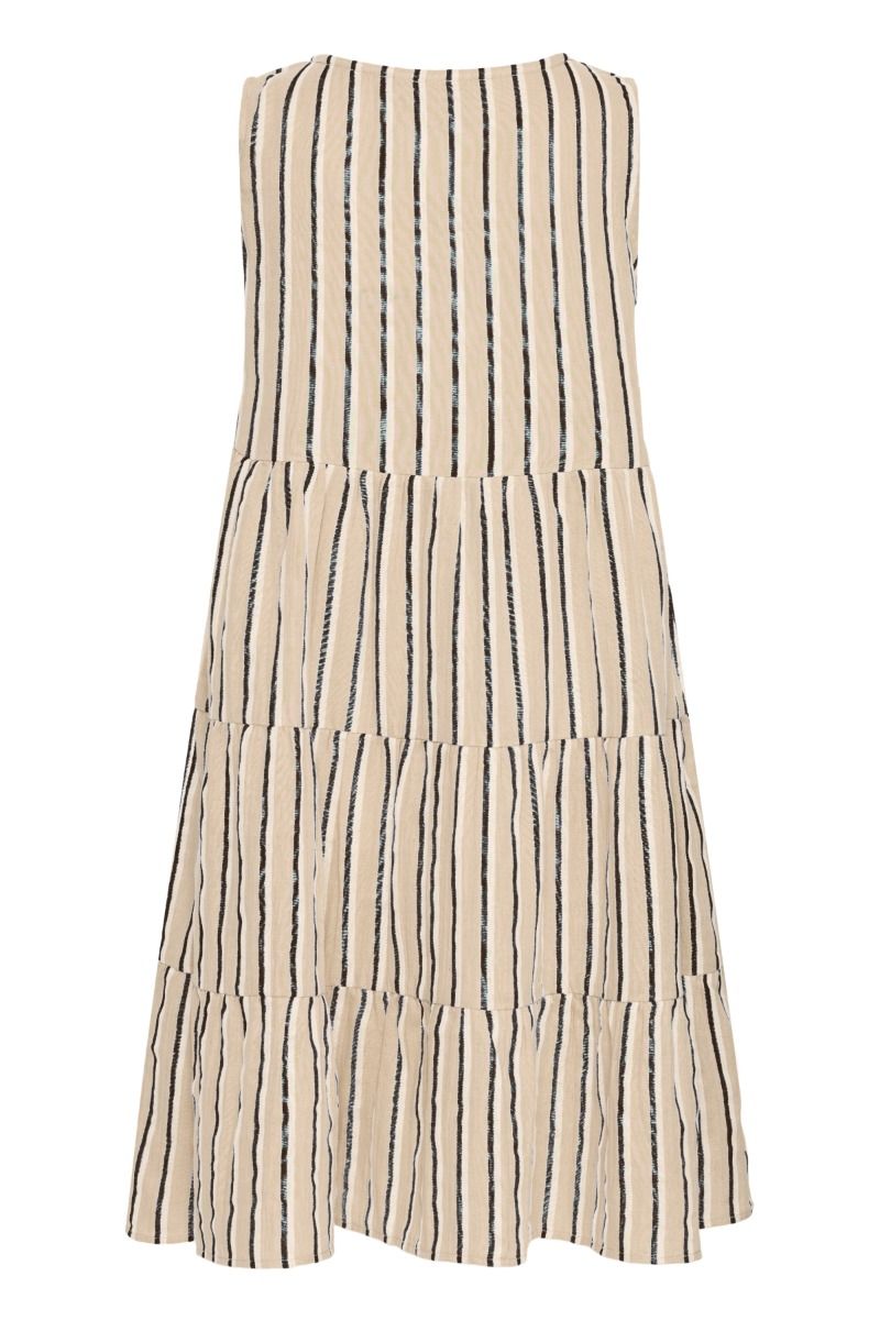 Ichi - Kjole - Foxa SL DR Striped - Meteorite Stripe (Levering midt april)