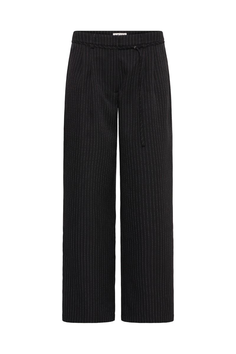 Ichi - Bukser - IH Ilyana PA - Black/Birch Pinstripe