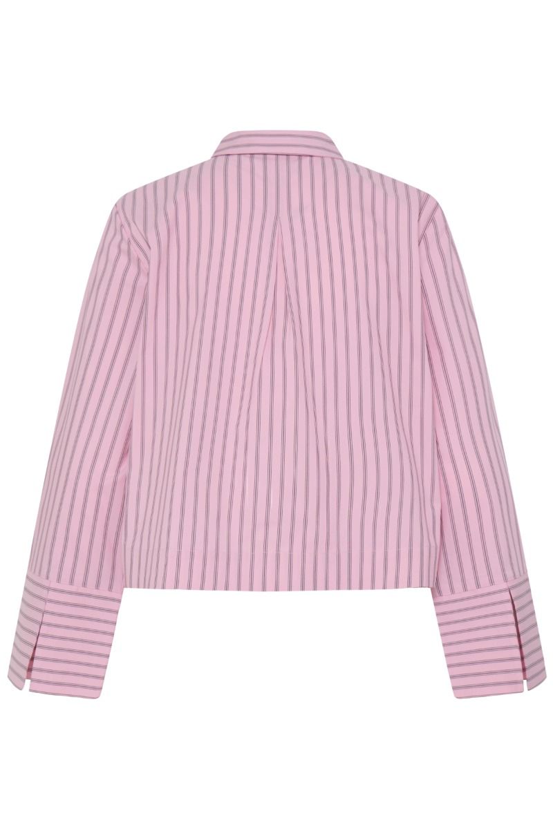 Ichi - Skjorte - Joya SH - Pink/Fudge Stripe