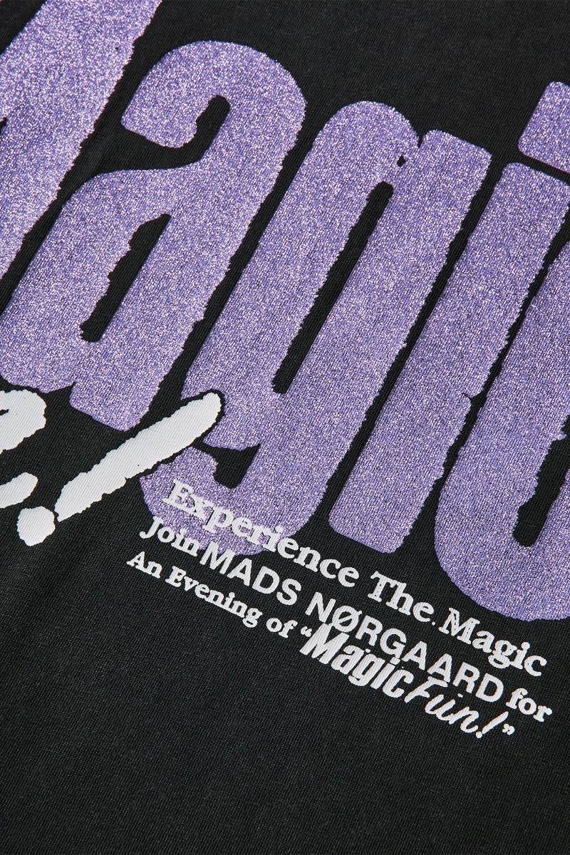 Mads Nørgaard - T-shirt - Cotton Jersey Dassel Tee - Black/purple 