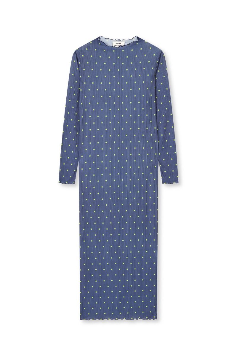 Mads Nørgaard - Kjole - Fancy Jersey Melanie Dress Aop - Dot/Parisian Night