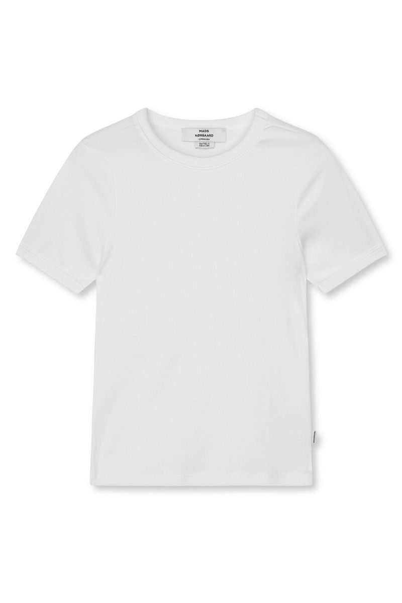 Mads Nørgaard - T-shirt - Grace Jersey June Tee - White