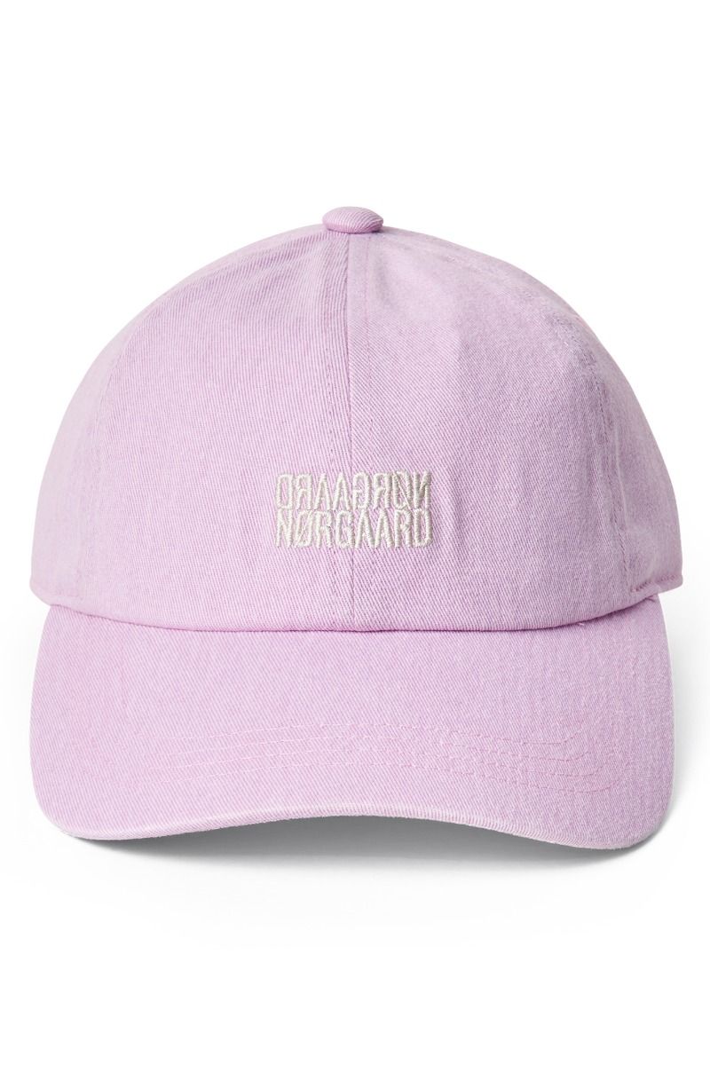 Mads Nørgaard - Kasket - Washed Cotton Twill Mirror Coal Cap - Orchid Bouquet (Levering midt april)