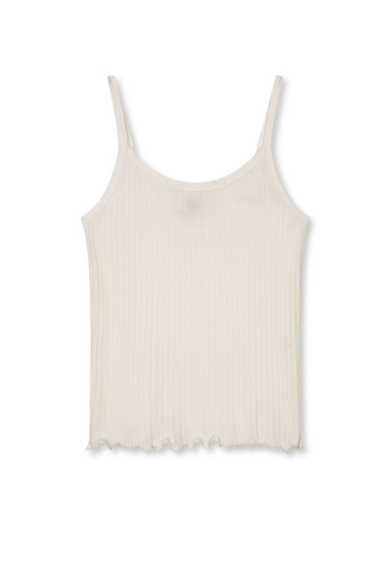 Mads Nørgaard - Top - Pointella Trilla Top - Vanilla Ice (Levering midt april)