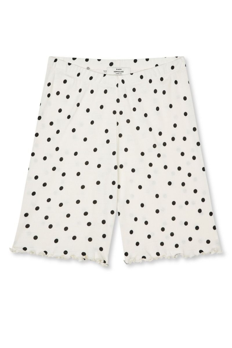 Mads Nørgaard - Shorts - Pointella Lilly Shorts - Dot Aop Vanilla Ice (Levering midt april)