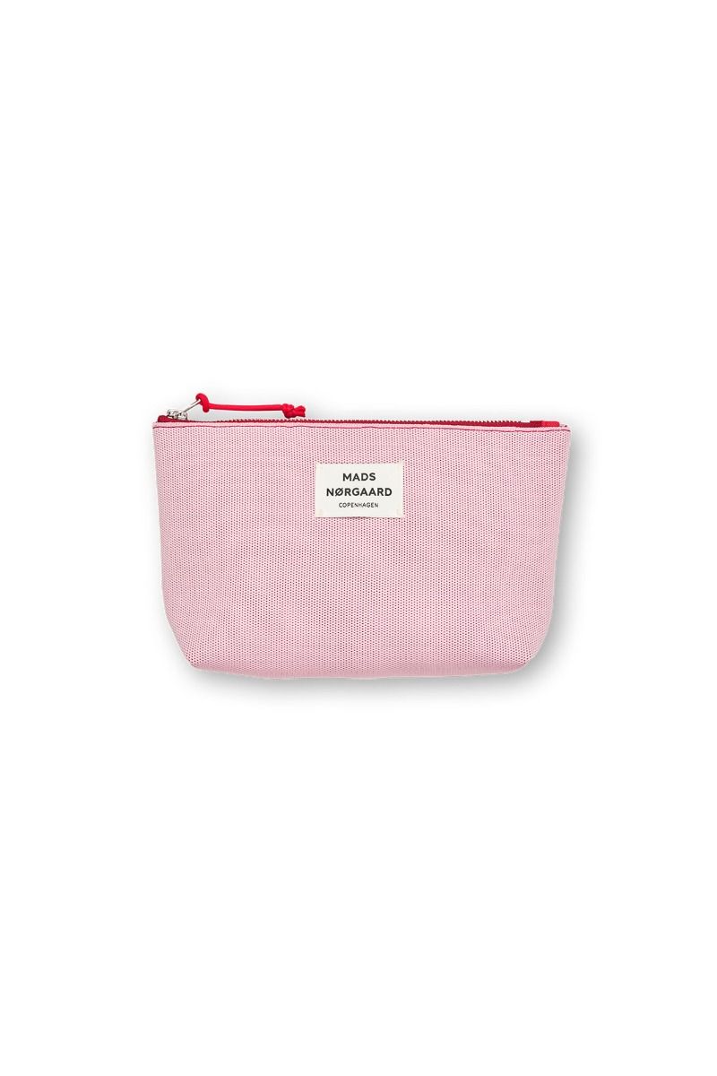 Mads Nørgaard - Taske - Knit Stripe Hof Make-Up Bag - Fairy Tale/Goji Berry