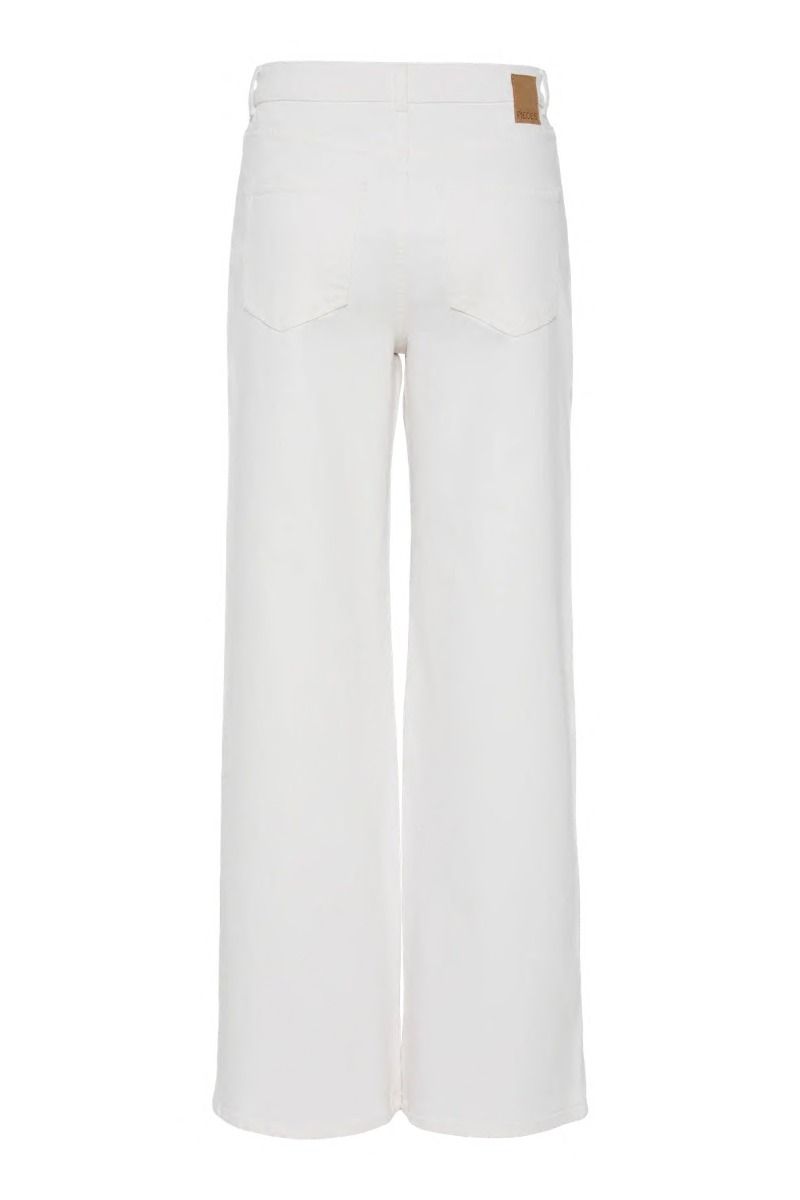 Pieces - Jeans - Selma HW Wide Jeans - Bright White