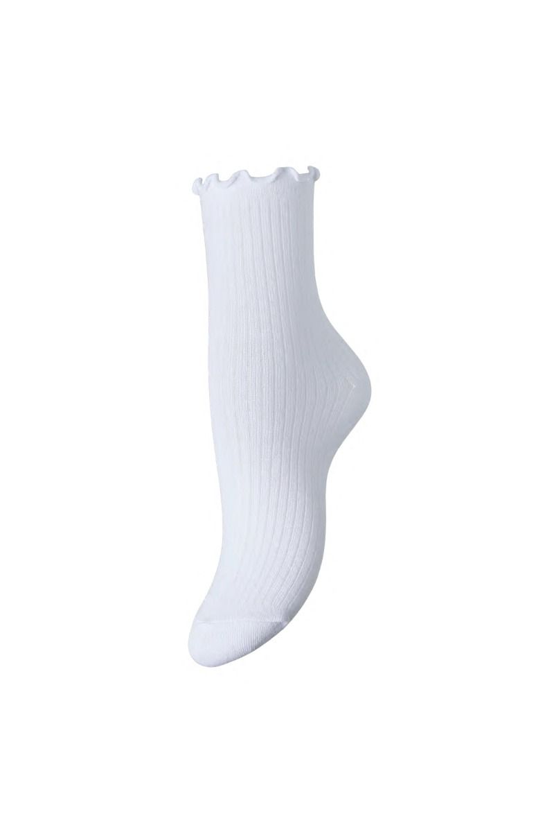 Pieces - Strømpe - Afia Socks - Bright White