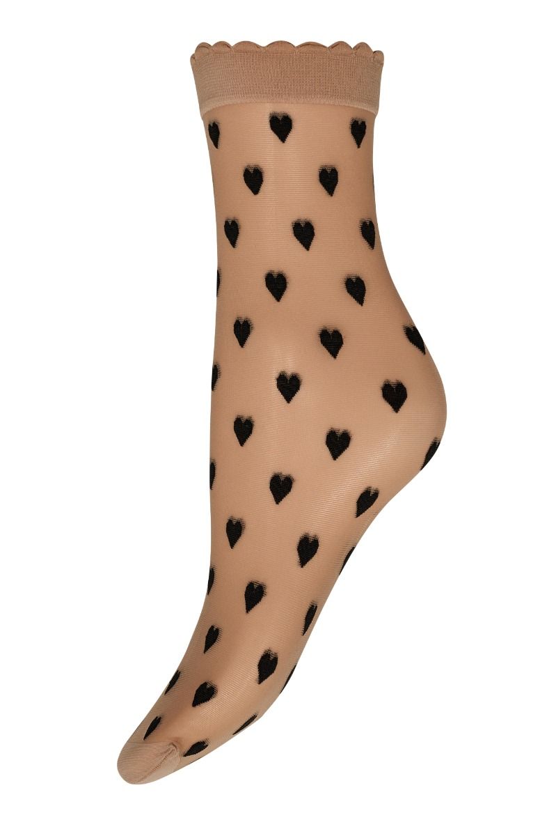 Hype The Detail - Strømper - Socks Hearts 20d - Golden