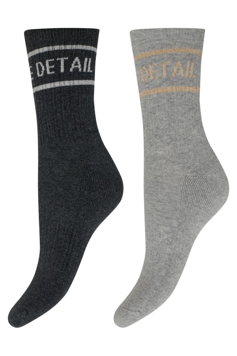 Hype The Detail - Strømper - Tennis sock 2-pk - Multifarvet/grå