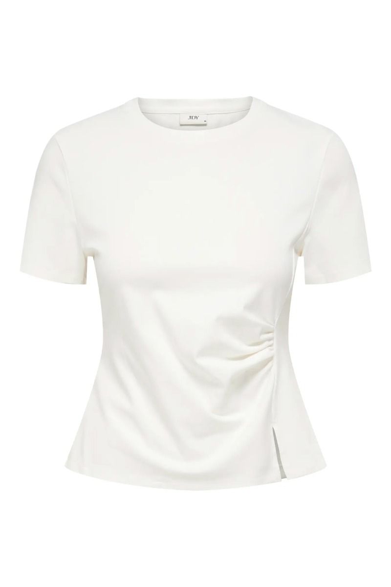 JDY - T-shirt - Tessa Detail Top - Cloud Dancer