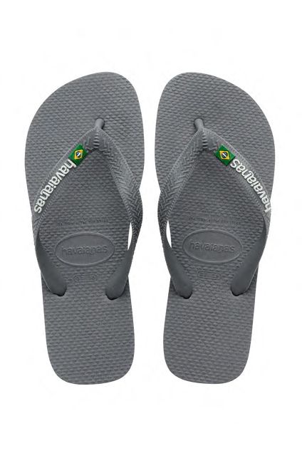 Havaianas - Sandal - Brasil Logo - Steel Grey