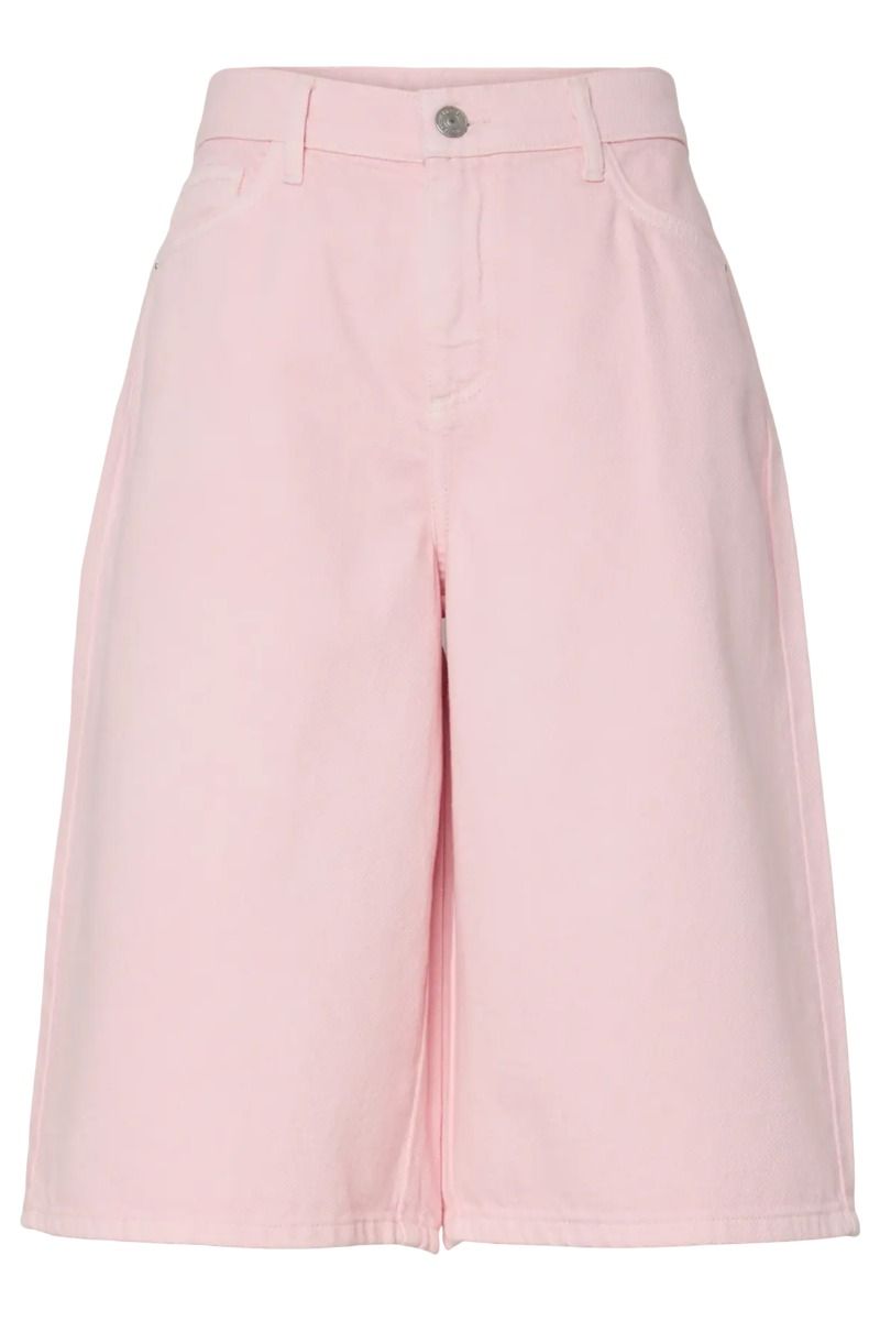 Pieces - Shorts - Sky MW Denim Jorts - Roseate Spoonbill