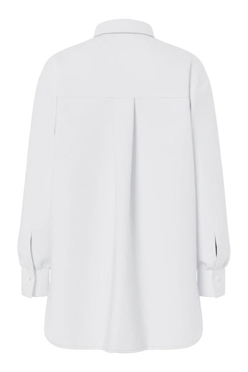 Pieces - Skjorte - Melia LS Loose Shirt - Bright White