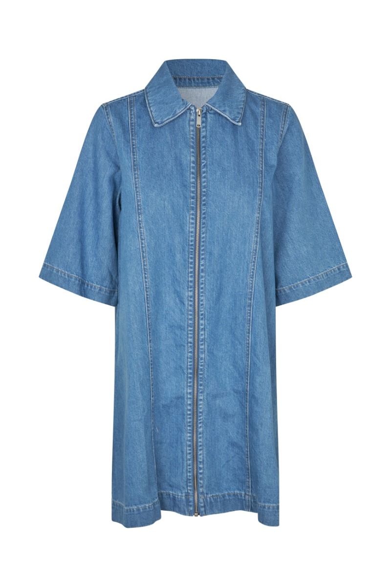 Global Funk - Kjole - Mira zip-G - Mid vintage blue