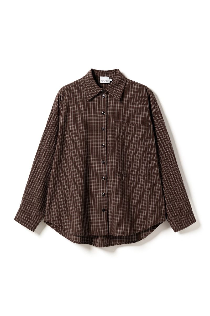 Noella - Bluse - Lisa Shirt Cari - Brown Check