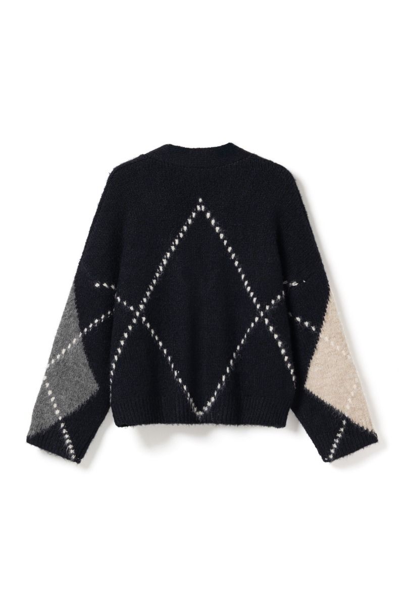 Noella - Cardigan - N-Laiana Knit Cardigan - Navy Mix