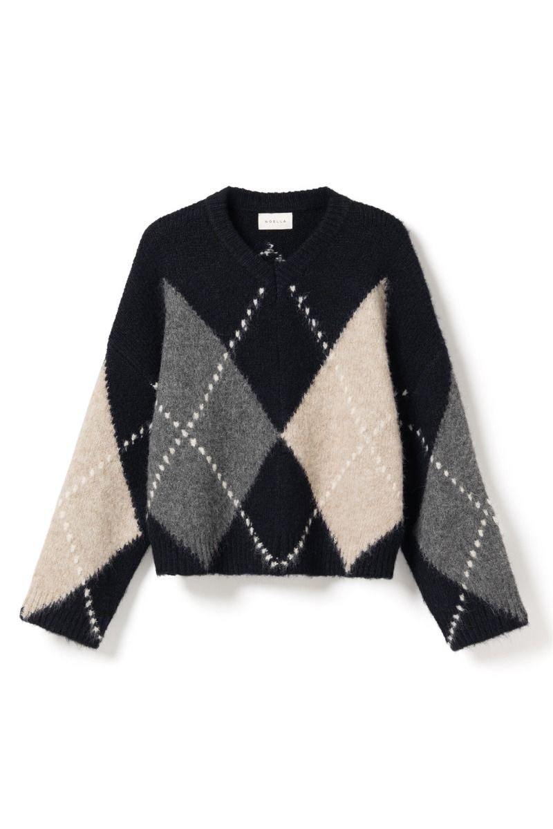 Noella - Strik - Lai Knit - Navy Mix