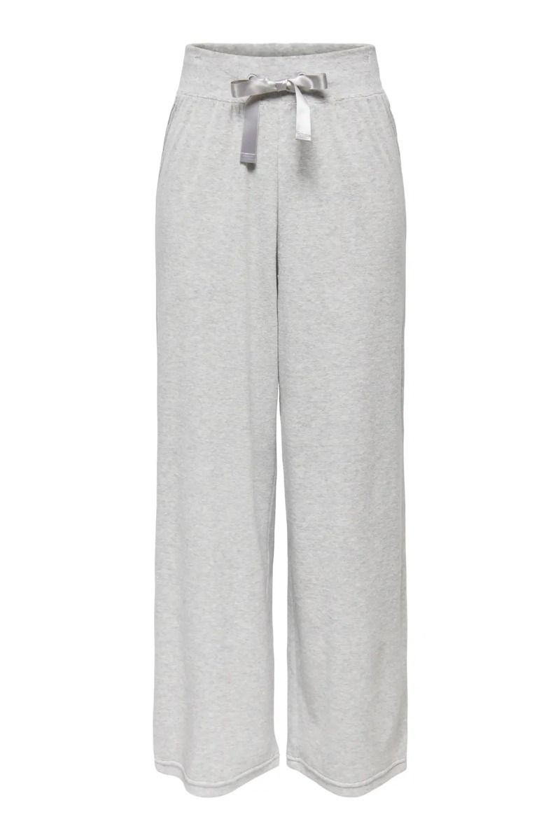 JDY - Bukser - Vida Velvet Pant - Light Grey Melange