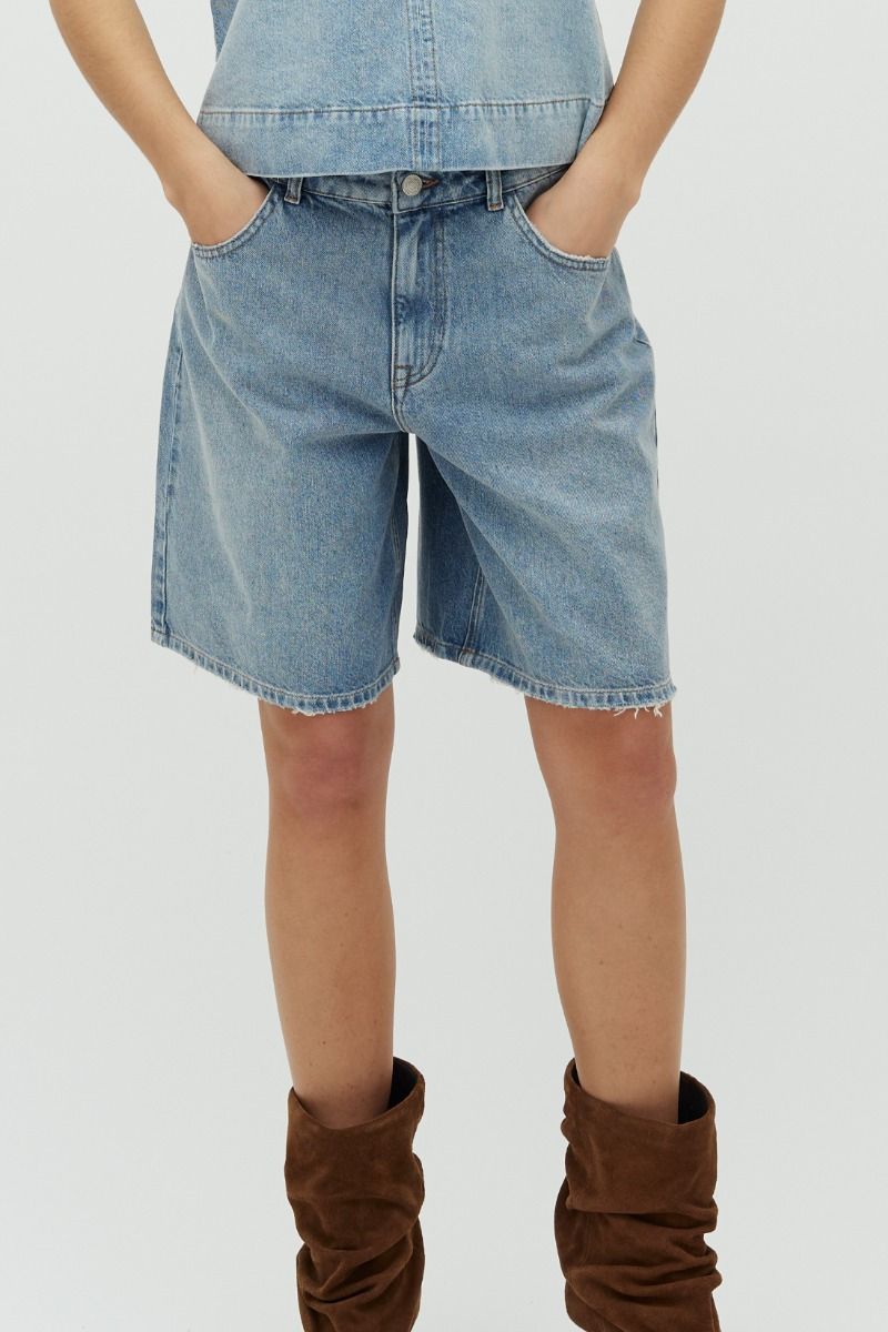 MbyM - Shorts - Talina-M - Light Blue Brushing (Levering midt marts)