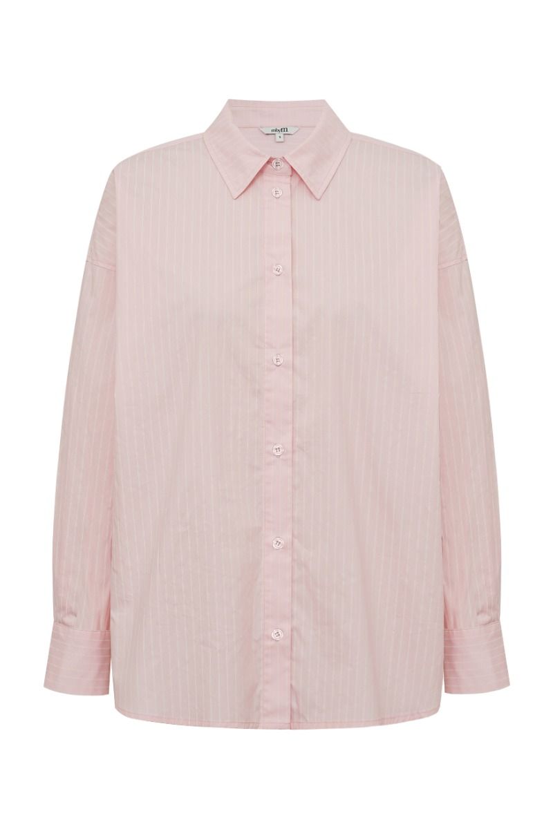 MbyM - Skjorte - Brisa Boxy-M - Pale Pink Sugar Stripe