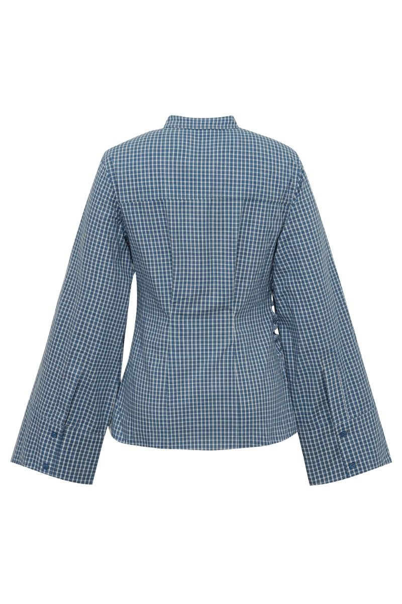 MbyM - Skjorte - Loutro-M - Navy Blue Check (Levering slut februar)
