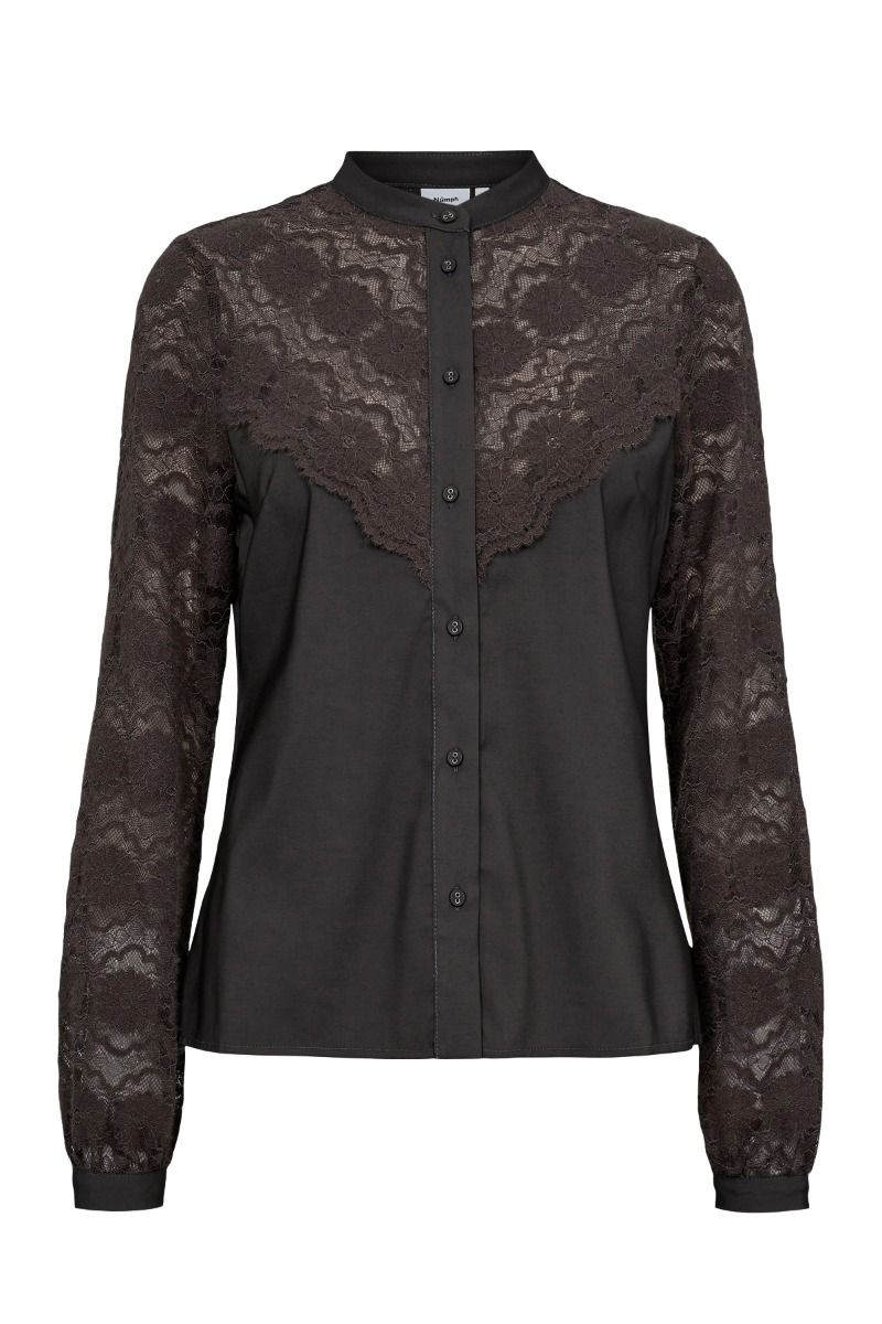 Nümph - Skjorte - Nuingrid Shirt - Plum Kitten