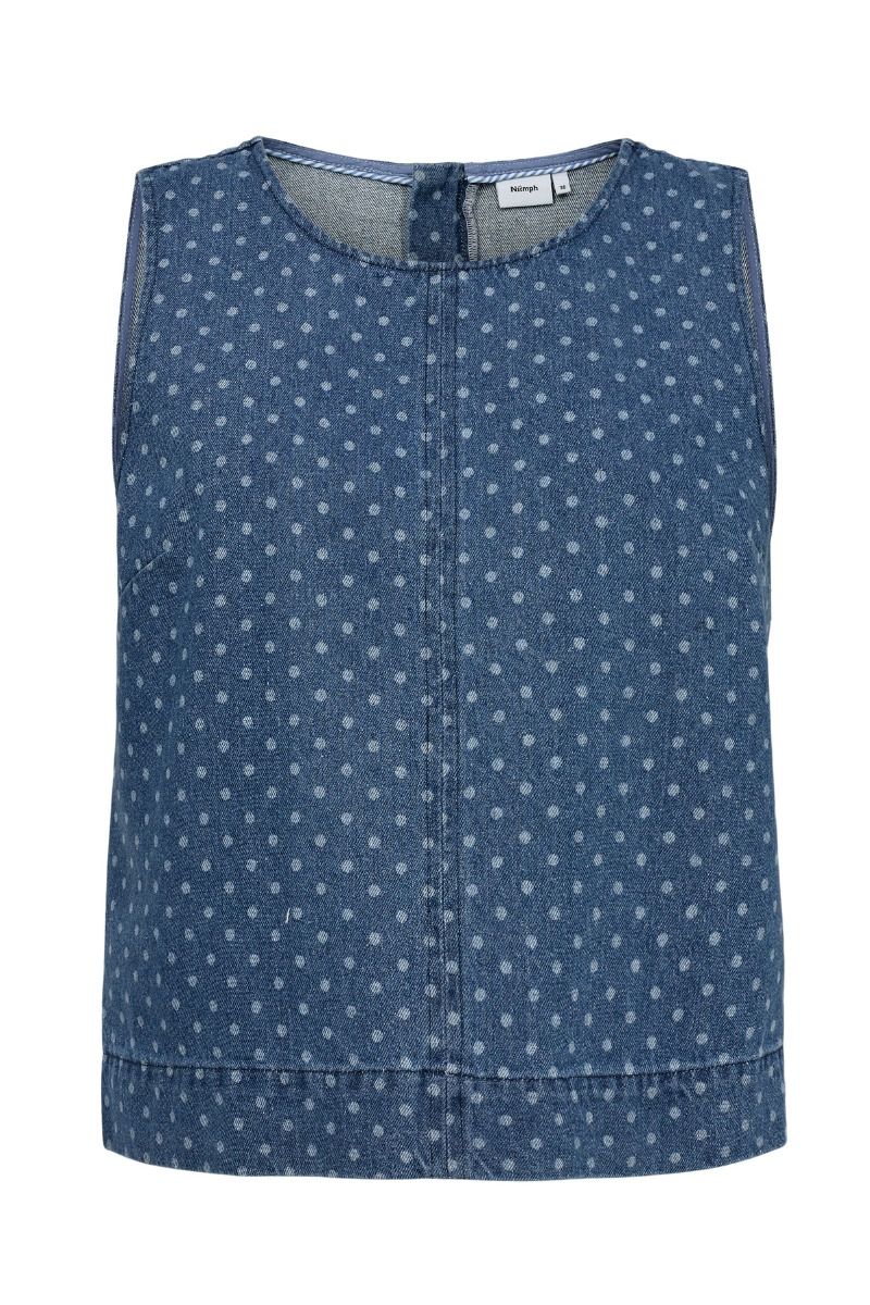 Nümph - Top - Nuhaddie Top - Medium Blue Denim