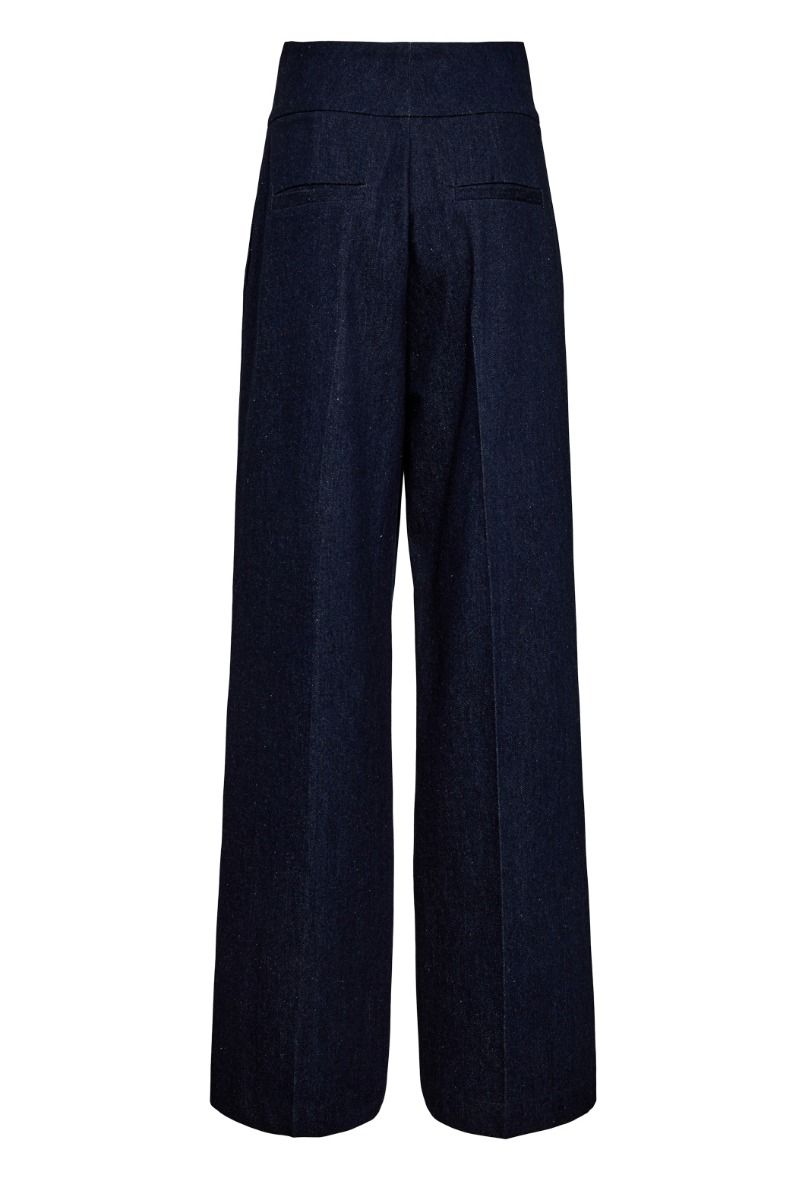Nümph - Bukser - Bussy Denim Long Pants - Dark Blue Denim