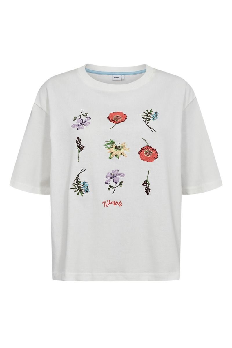 Nümph - T-shirt - Belisa Boxy Tee - Cloud Dancer 