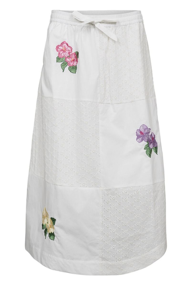 Nümph - Nederdel - Maia Skirt - Bright White (Levering slut april)