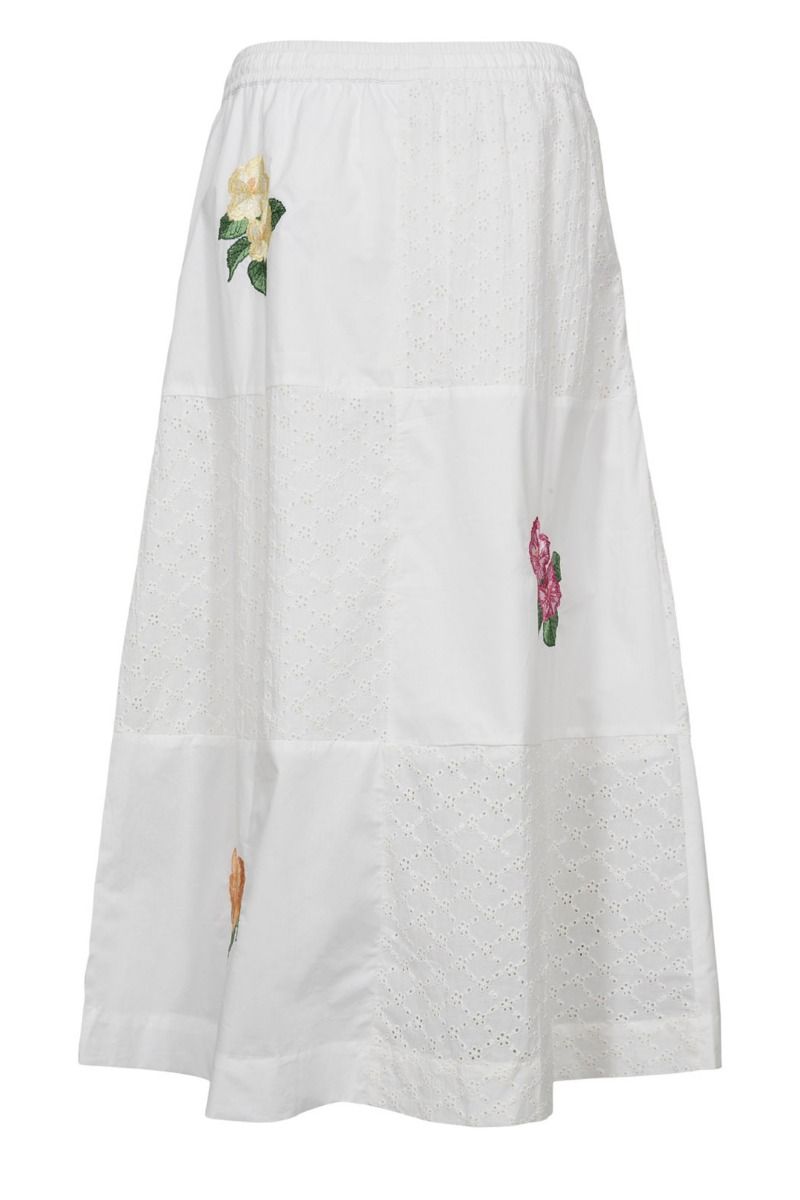 Nümph - Nederdel - Maia Skirt - Bright White (Levering slut april)