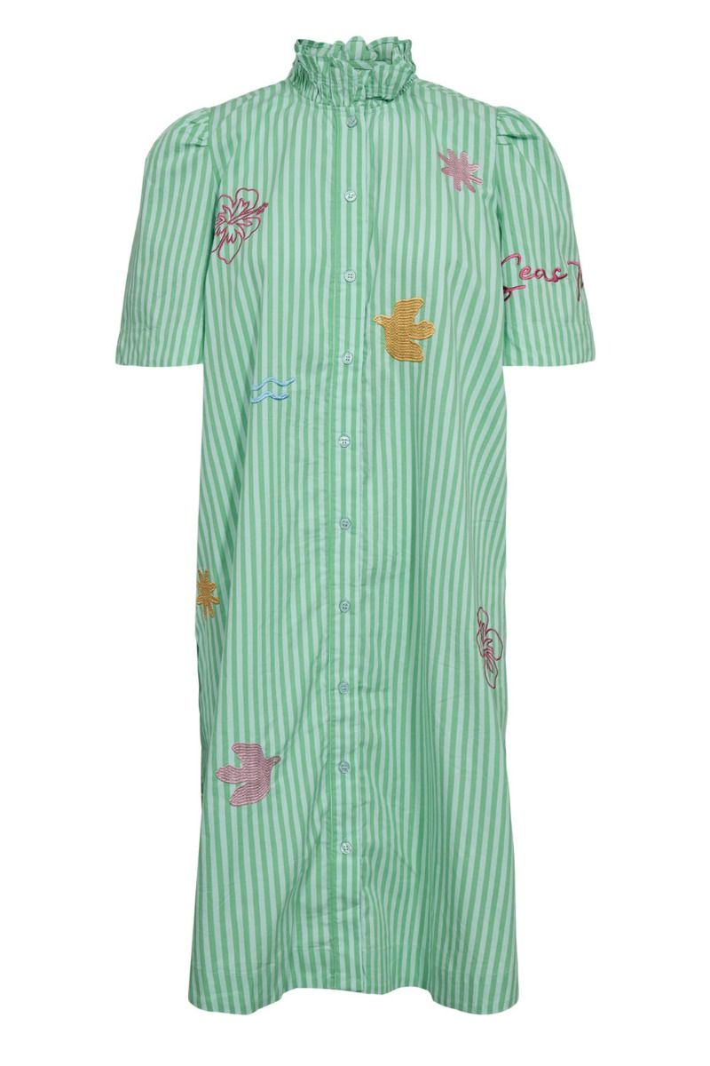 Nümph - Kjole - Seanne Dress - Absinthe Green (Levering slut april)