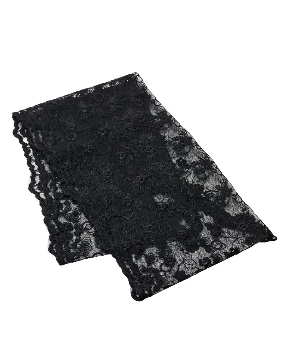 Nümph - Tørklæde - Lace Scarf - Caviar