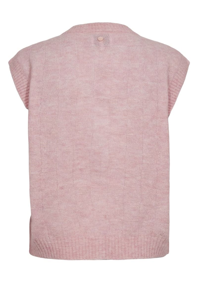 Nümph - Vest - Riette Check Vest - Pink Lady (Levering midt juni)