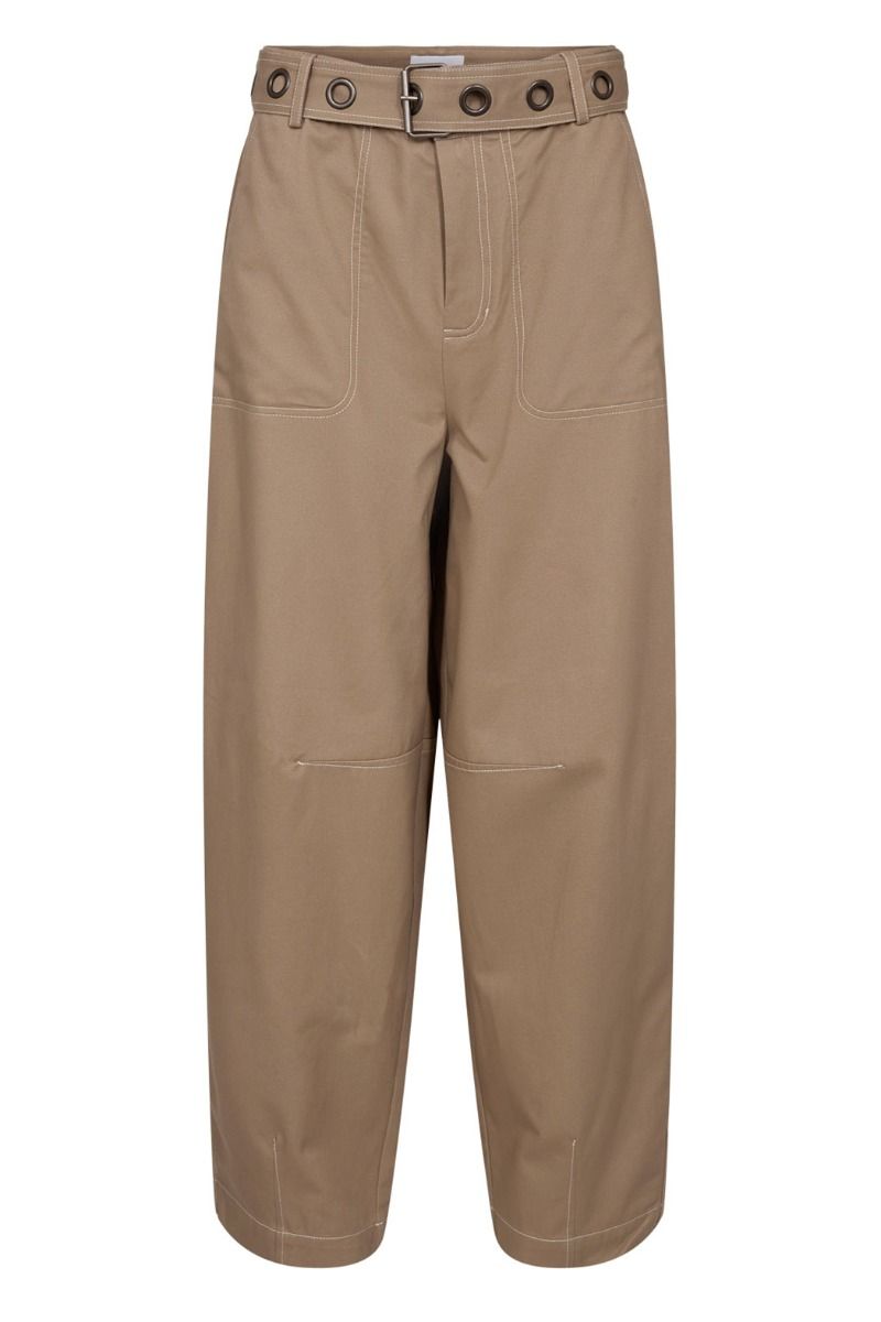 Nümph - Bukser - Hilme Barrel Pants - Silver Mink (Levering midt juni)