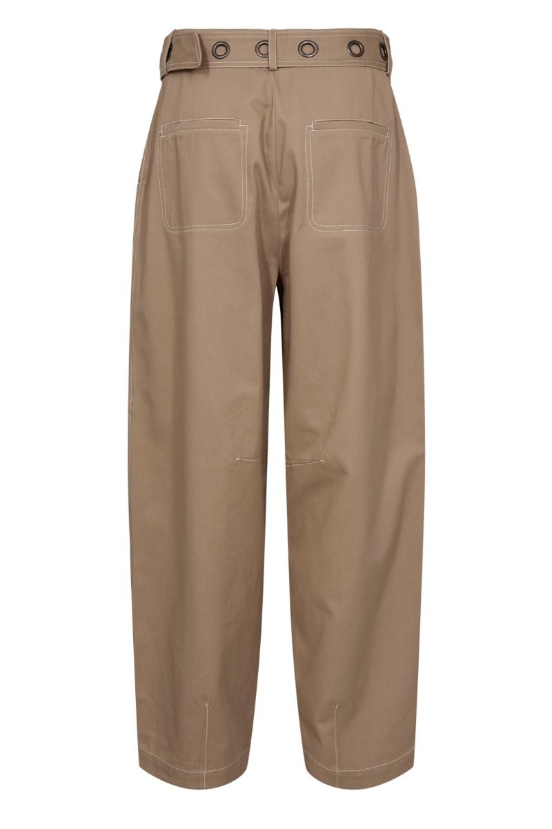 Nümph - Bukser - Hilme Barrel Pants - Silver Mink (Levering midt juni)