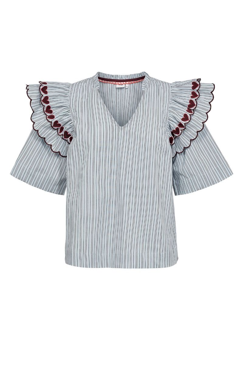 Nümph - Top - Ditty Blouse - Floaty Blue (Levering midt juni)