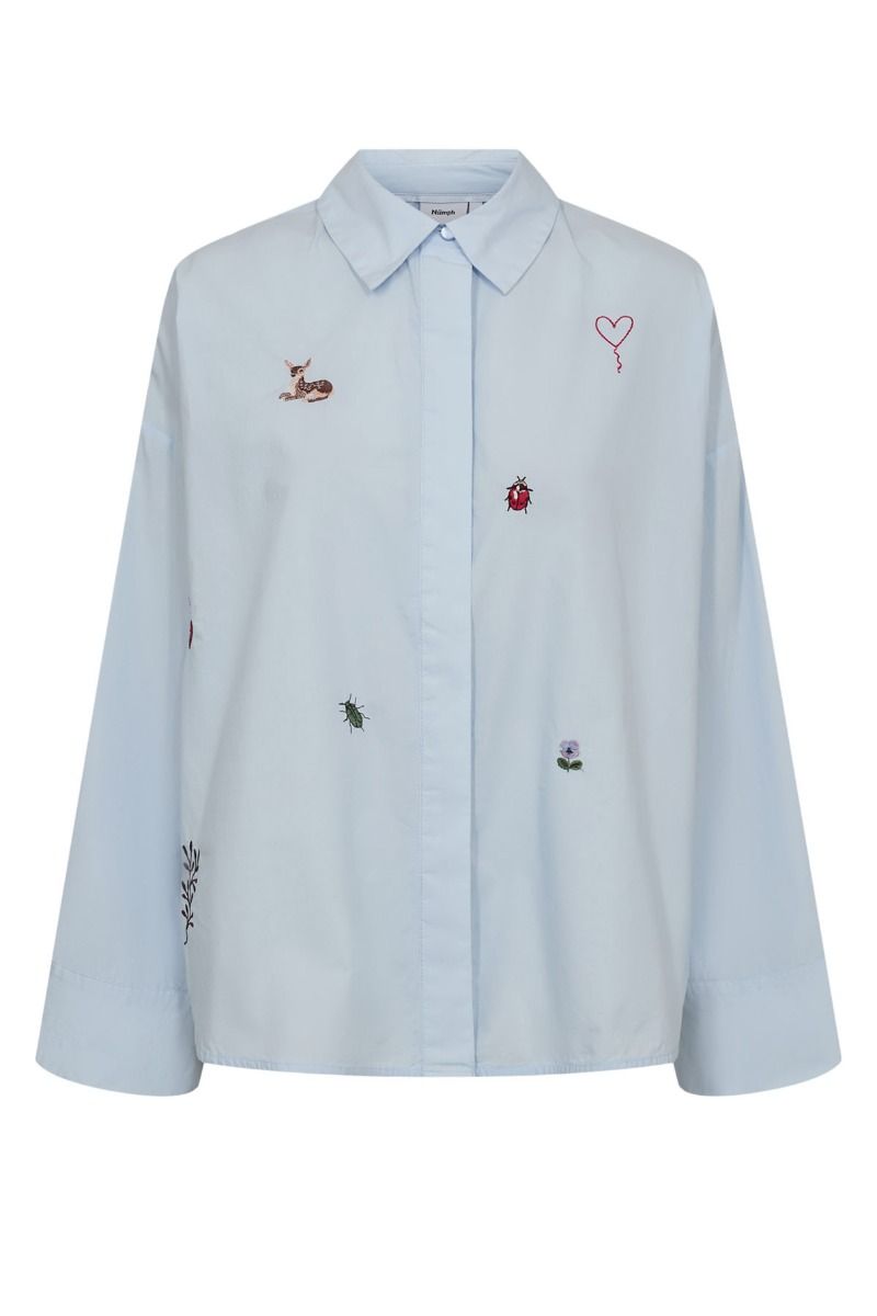 Nümph - Skjorte - Tenja Shirt - Floaty Blue (Levering midt juni)