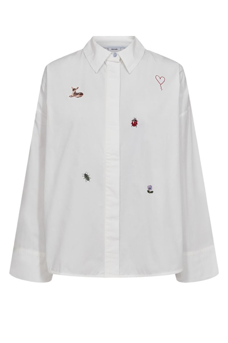Nümph - Skjorte - Tenja Shirt - Bright White (Levering midt juni)