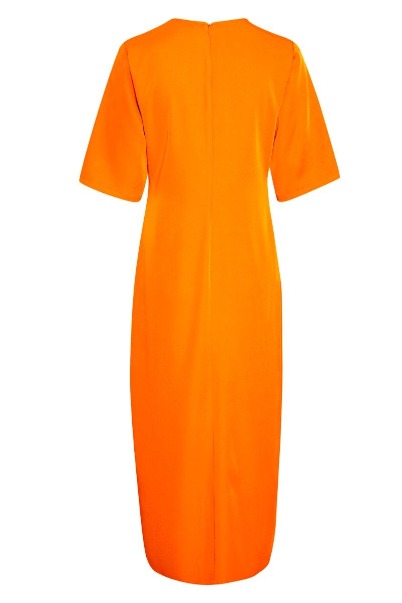 Gestuz - Kjole - MelbaGZ Long Dress - Flame Orange 