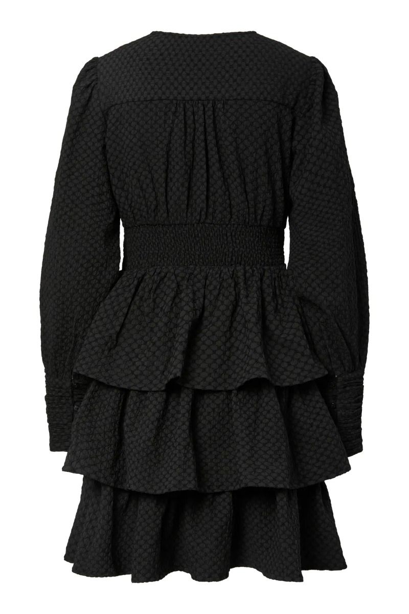Pieces - Kjole - Monika LS Short Dress - Black