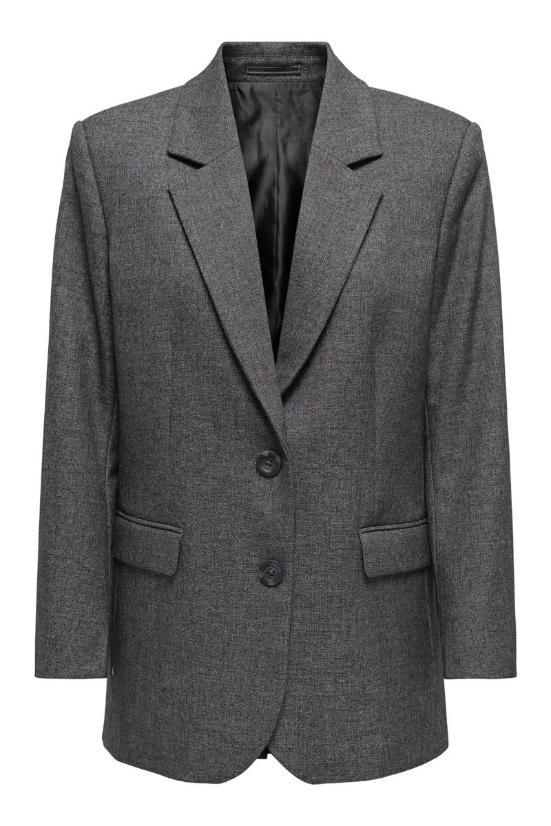 JDY - Blazer - Bloom Siri L/S Blazer - Black White Salt & Pepper