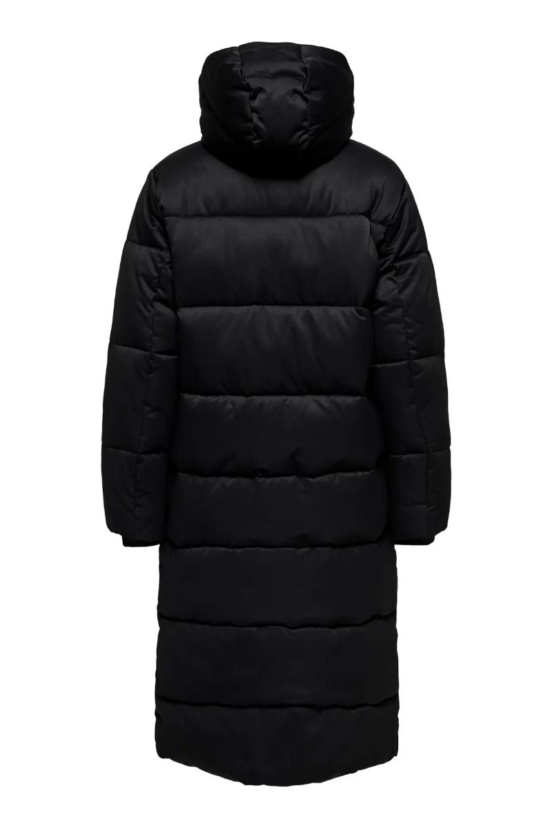 JDY - Jakke - Maja Long Padded Jacket - Black DTM (Levering midt august)