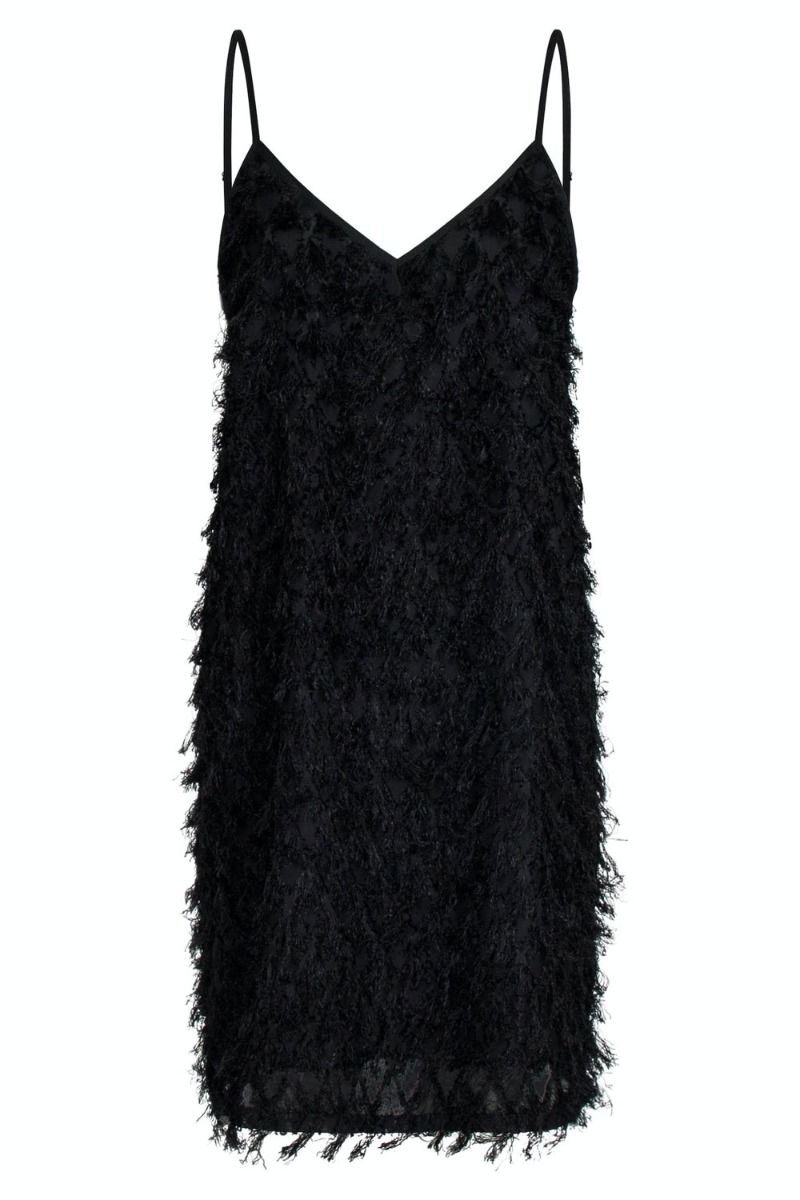 Neo Noir - Kjole - Lilja Fringe Dress - Black